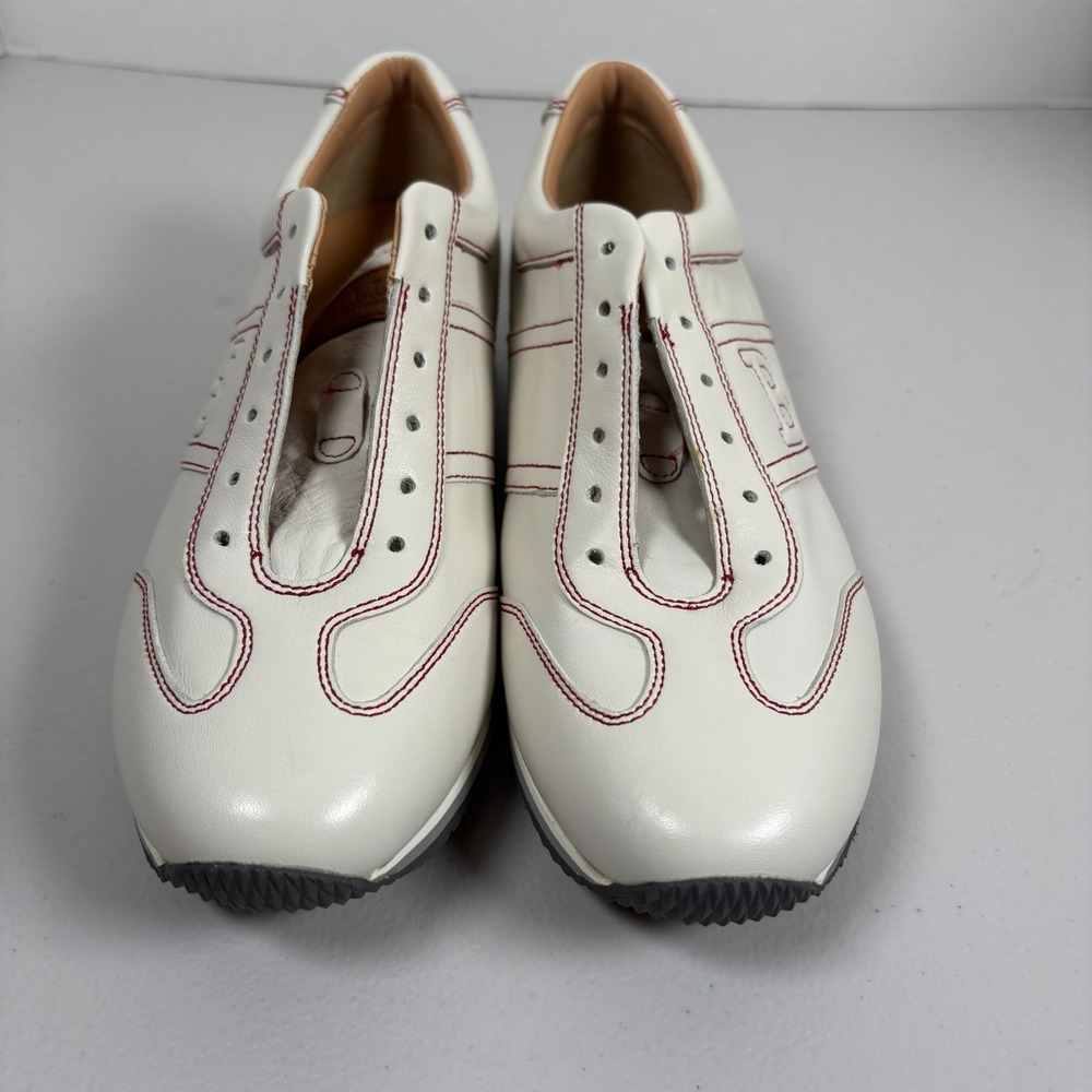 Bally Switzerland Women s 9.5 SVNS Aldeia.O/108 Red And Cream No Laces